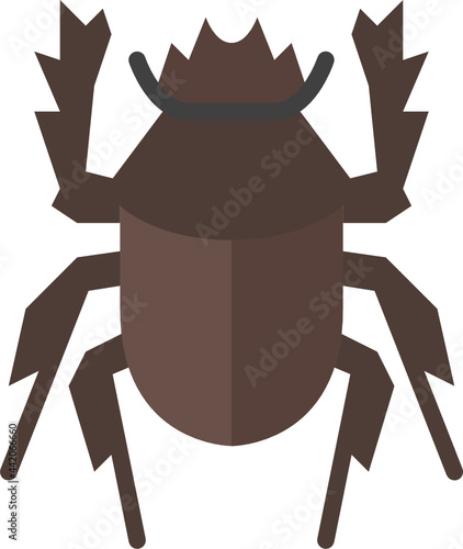 dung beetle flat icon