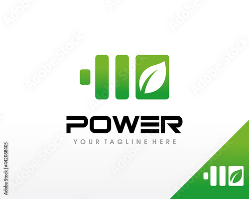 Electric Vehicle Battery logo. Electrical logo design vector