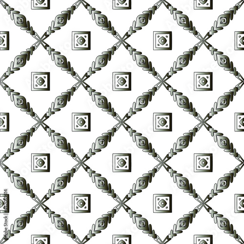 
Silver metallic gradient with repeat Pattern . Abstract metallic background