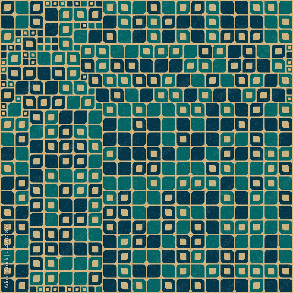 Fototapeta premium Abstract Geometric Pattern generative computational art illustration