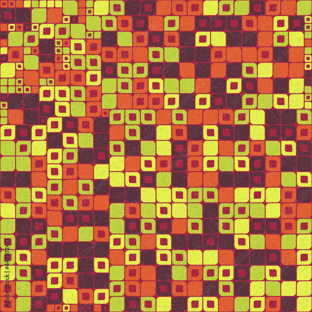 Fototapeta premium Abstract Geometric Pattern generative computational art illustration