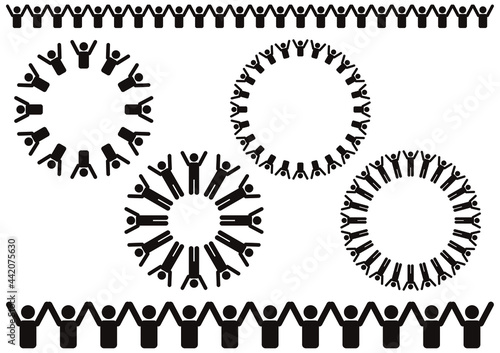 人の輪のイラスト