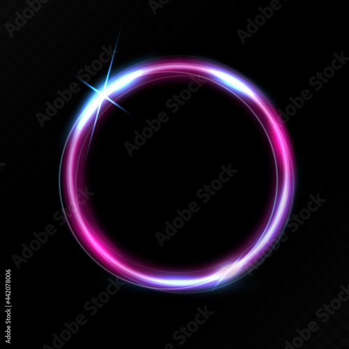 Purple circle light effect