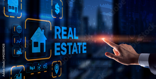 Real estate concept. Buying real estate for business or life