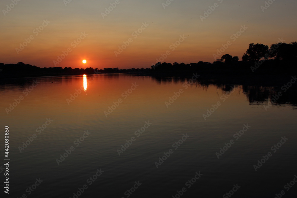 Sonnenuntergang Sabie River/ Sundown Sabie River /