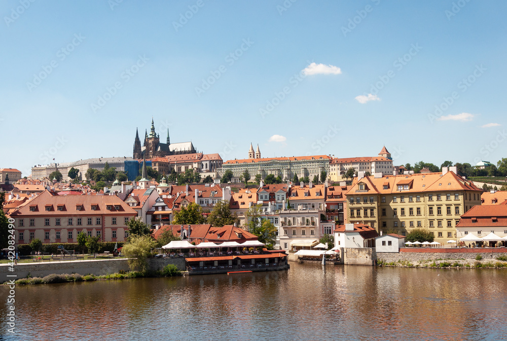 Historic part of Prague, Vltava river