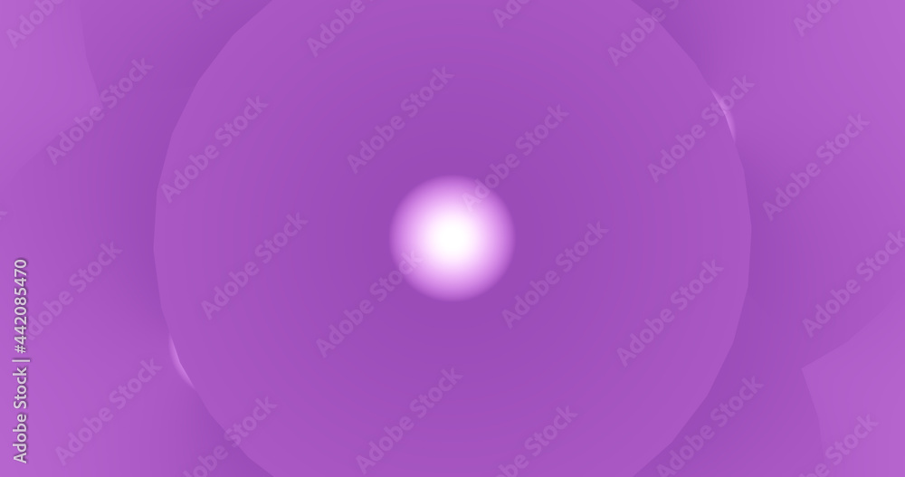 Obraz premium Render with an abstract composition of a gentle purple color and a bright spot