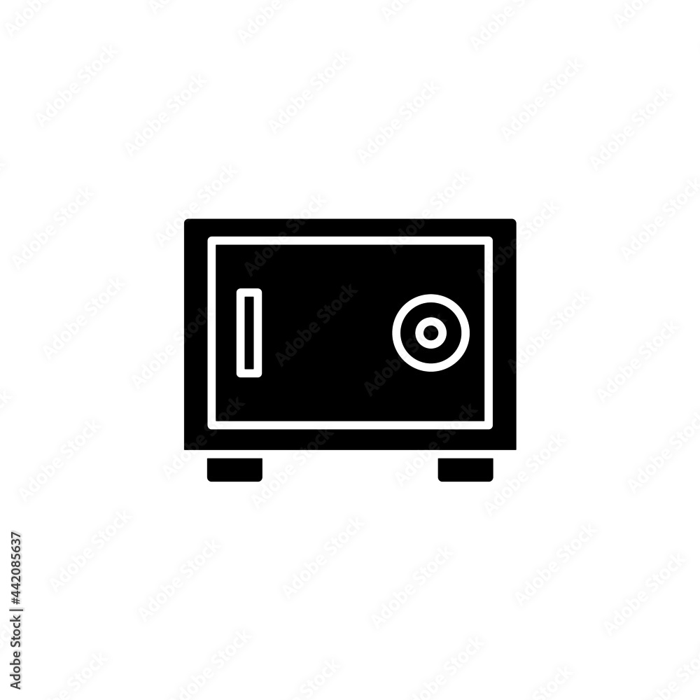 Safety box icon illustration glyph style