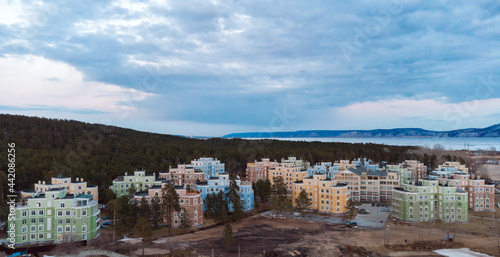 panorama of the city of the city