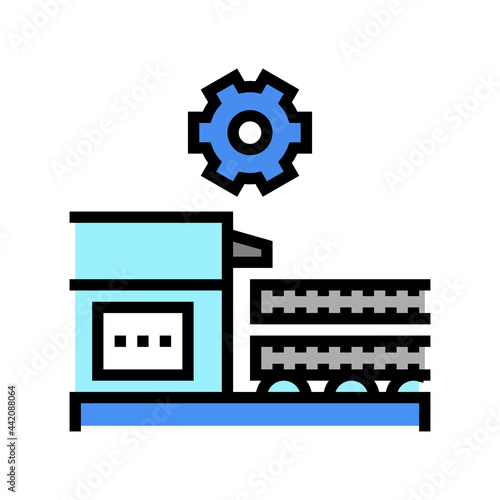 production rebar color icon vector. production rebar sign. isolated symbol illustration