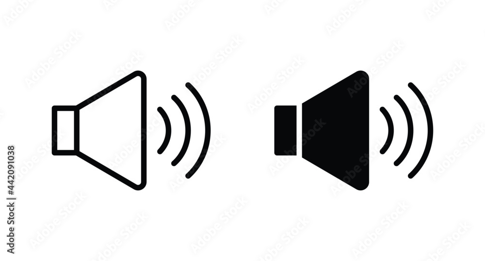 Speaker icon vector for web, computer and mobile app Speaker icon vector for web, computer and mobile app