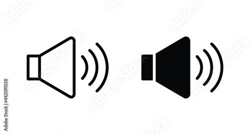Speaker icon vector for web, computer and mobile app
