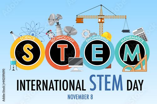 International STEM Day on November 8th logo banner