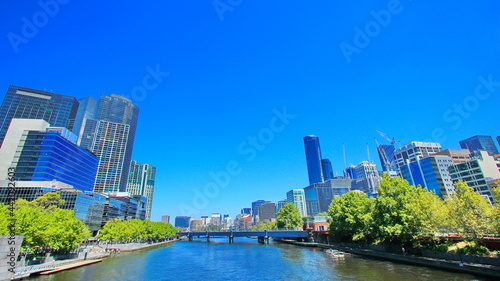 City of Melbourne on a summer day  Australia