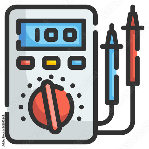 multimeter line icon