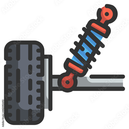 suspension line icon