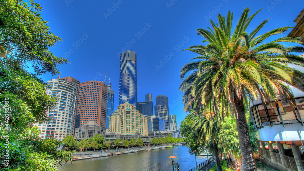 Obraz premium City of Melbourne on a summer day, Australia