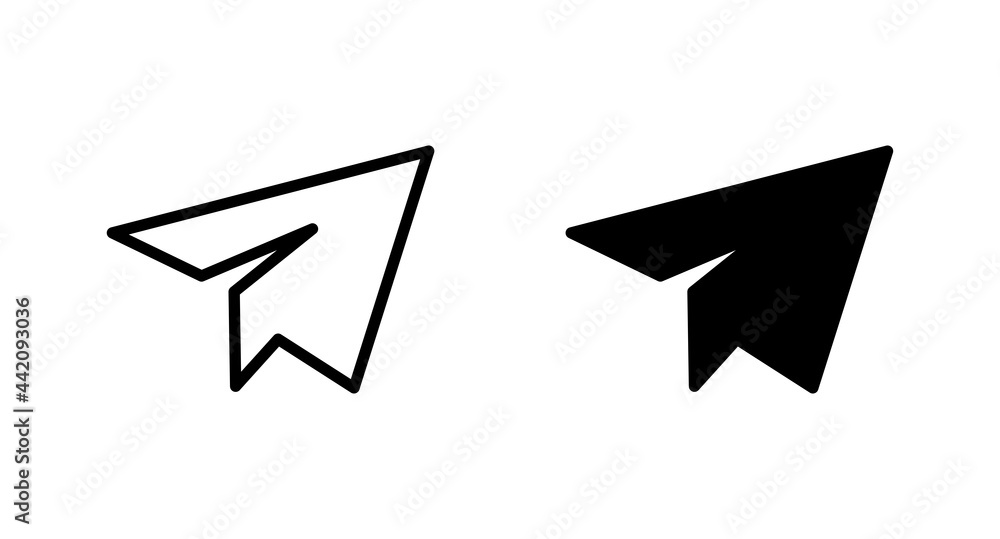 Paper plane icon vector for web, computer and mobile app Paper plane icon vector for web, computer and mobile app