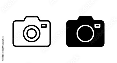 Camera icon vector for web, computer and mobile app