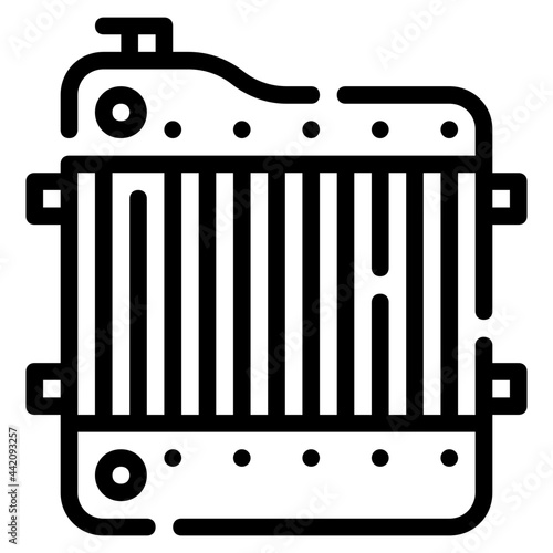 radiator line icon