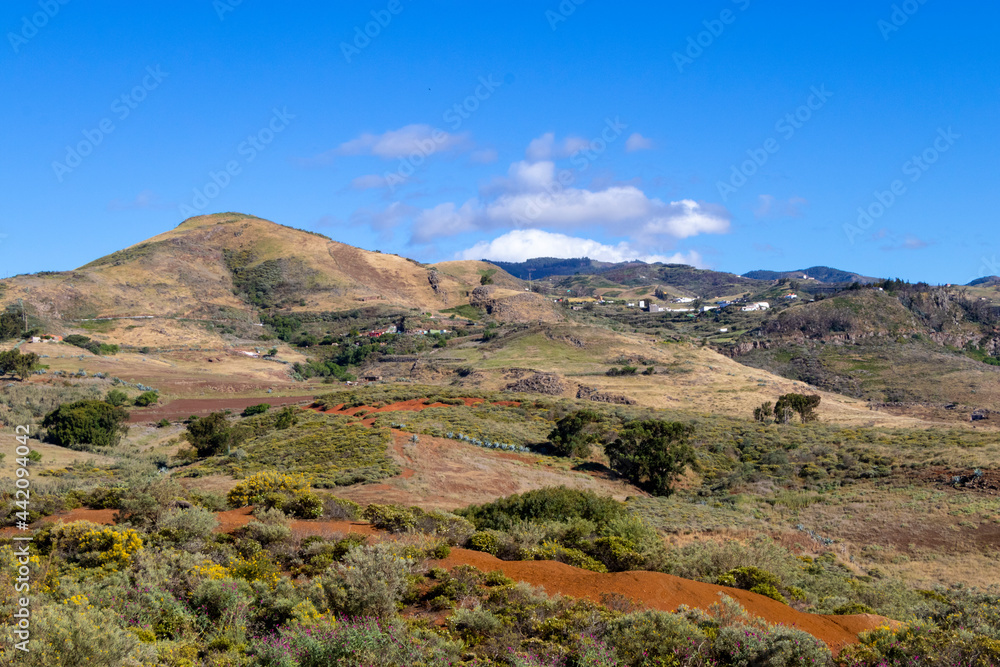 Paisaje que rodea los Llanos de Samarrita, Gran Canaria