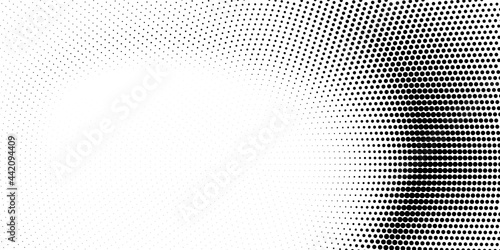 Halftone monochrome texture with dots. Minimalism, vector. Background for posters, websites, business cards, postcards, interior design.
