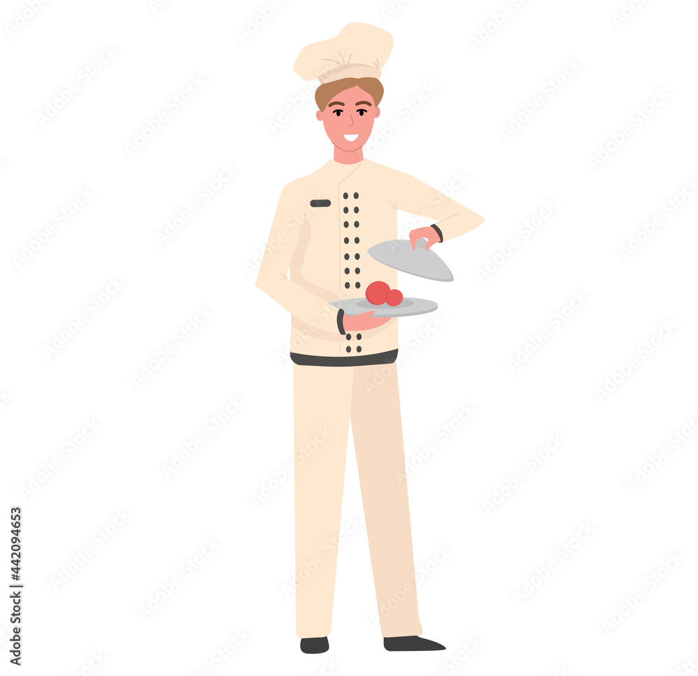 chef in cartoon style. Vector illustration chef in cartoon style. Vector illustration