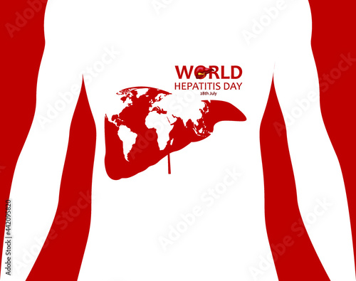 28th July World Hepatitis Day illustration vector image