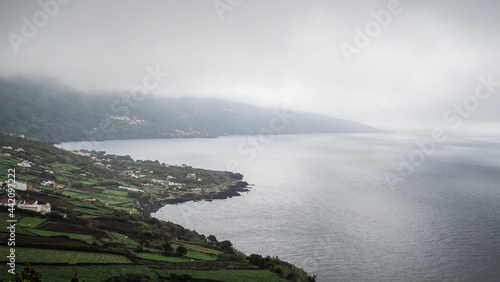 The landscape of Pico Island in the Azores