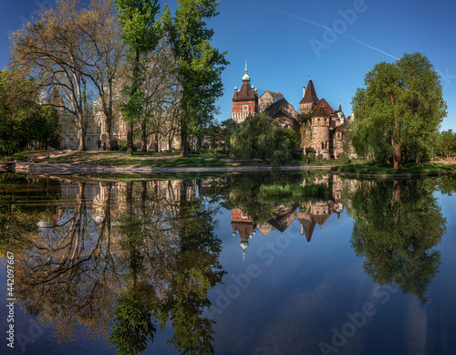 View on Vajdahunyad castle ...