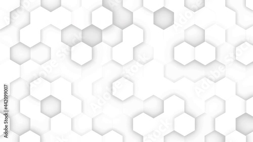 Abstract hexagon animation multicolor pattern 4K smooth concept