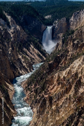 The famous Grand Canyon of the Yellowstone in Wyoming