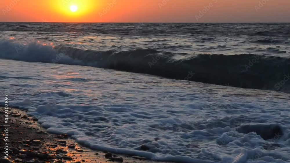 Sunrise Over the Black Sea. travel and vacation concept. Sunrise Over the Black Sea. travel and vacation concept.