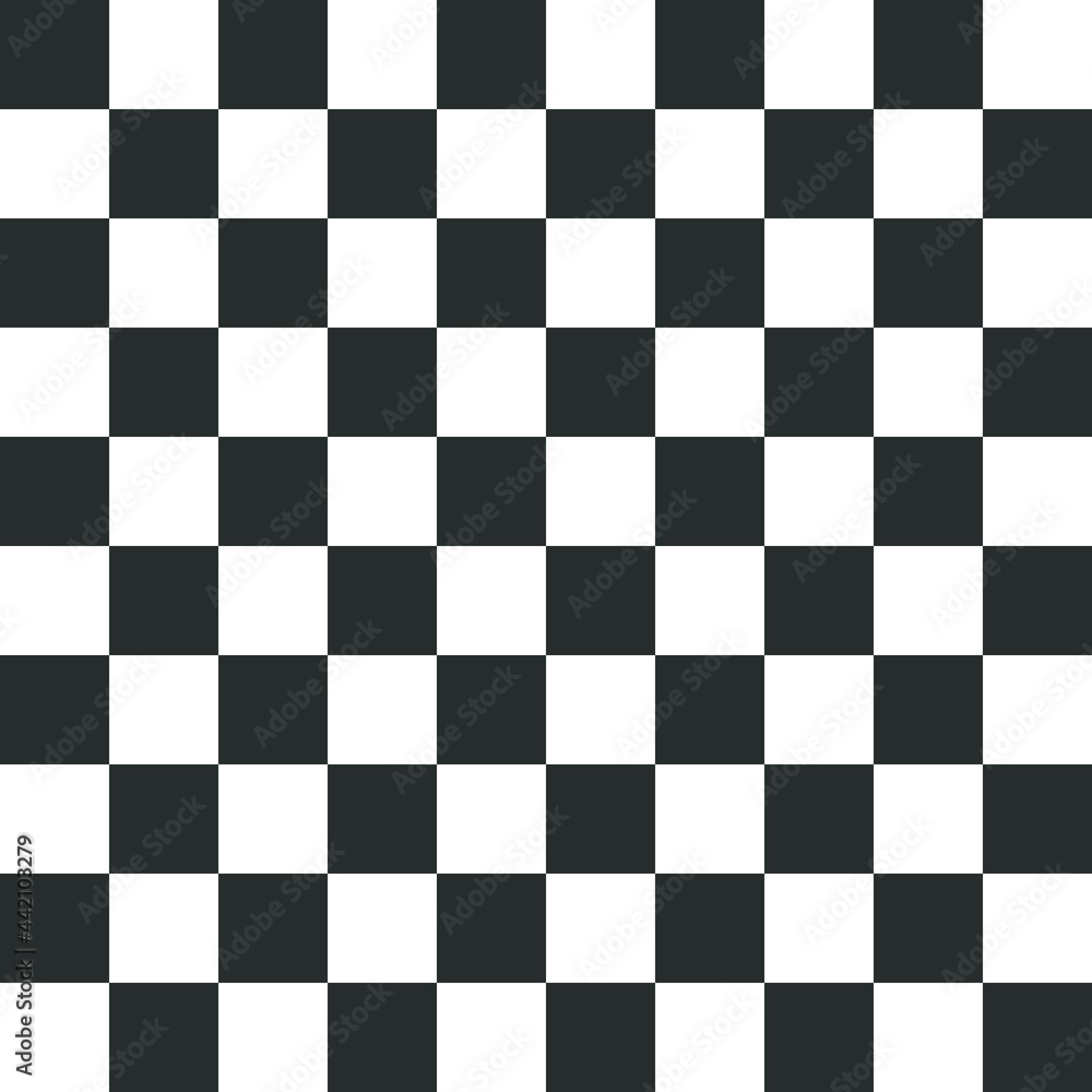 Black and White squares in a checkerboard pattern. Vector illustration background and texture. Black and White squares in a checkerboard pattern. Vector illustration background and texture.