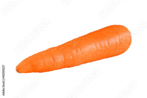 fresh carrots isolated on a white background,clipping path