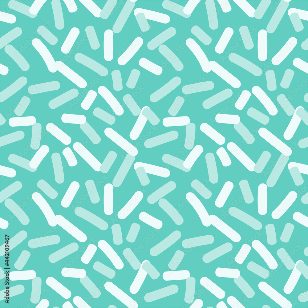 Turquoise topping strokes seamless pattern