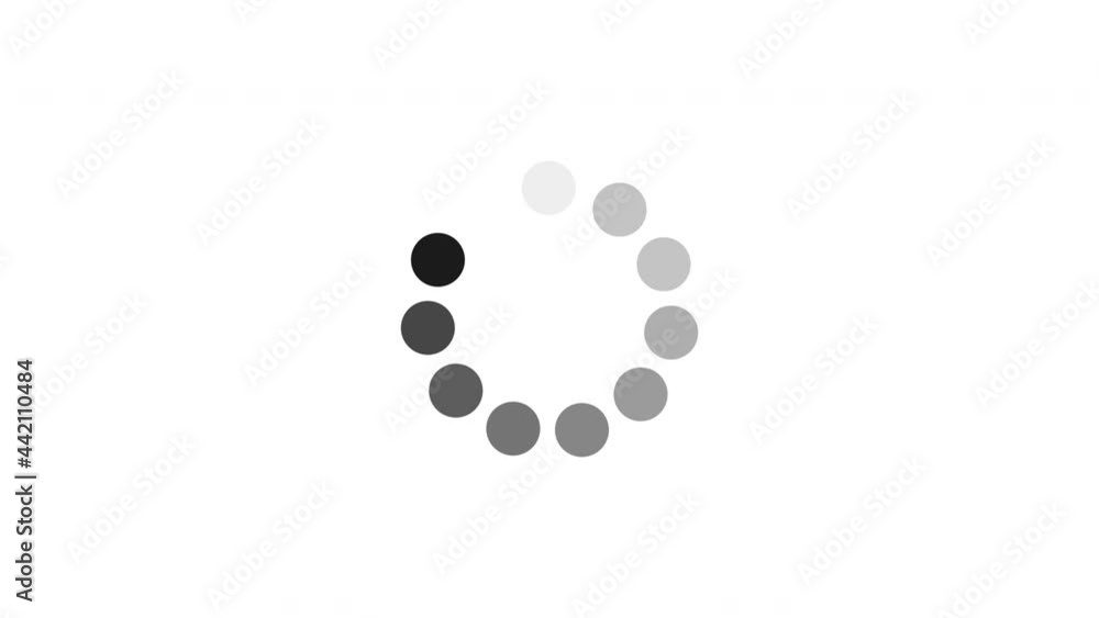 Loading circle animation in motion graphics on white background Loading circle animation in motion graphics on white background