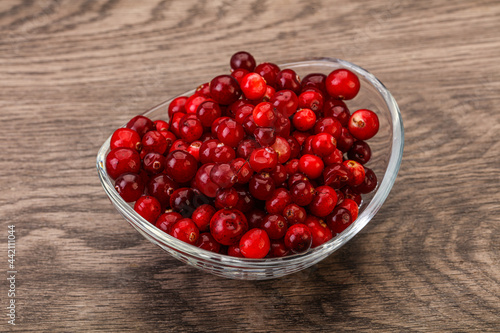 Sweet and tasty cranberry in the bowl