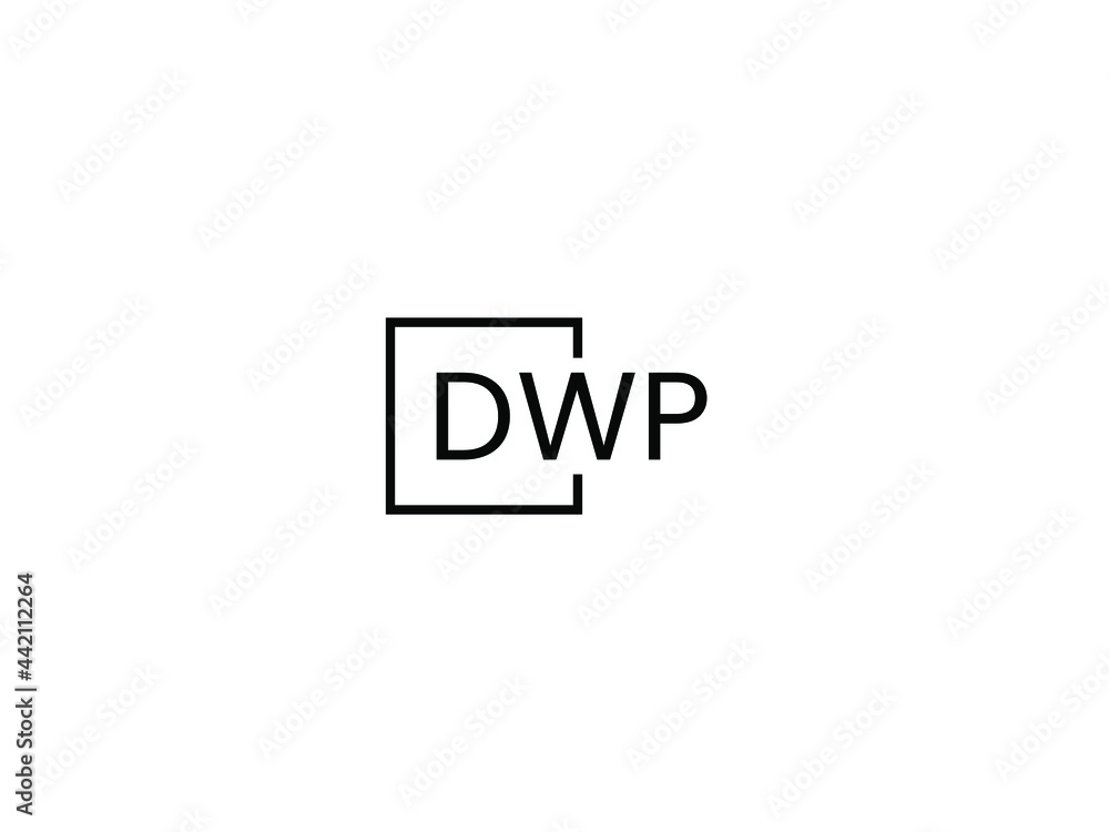 Fototapeta premium DWP Letter Initial Logo Design Vector Illustration