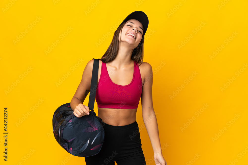 custom made wallpaper toronto digitalTeenager sport girl with sport bag laughing