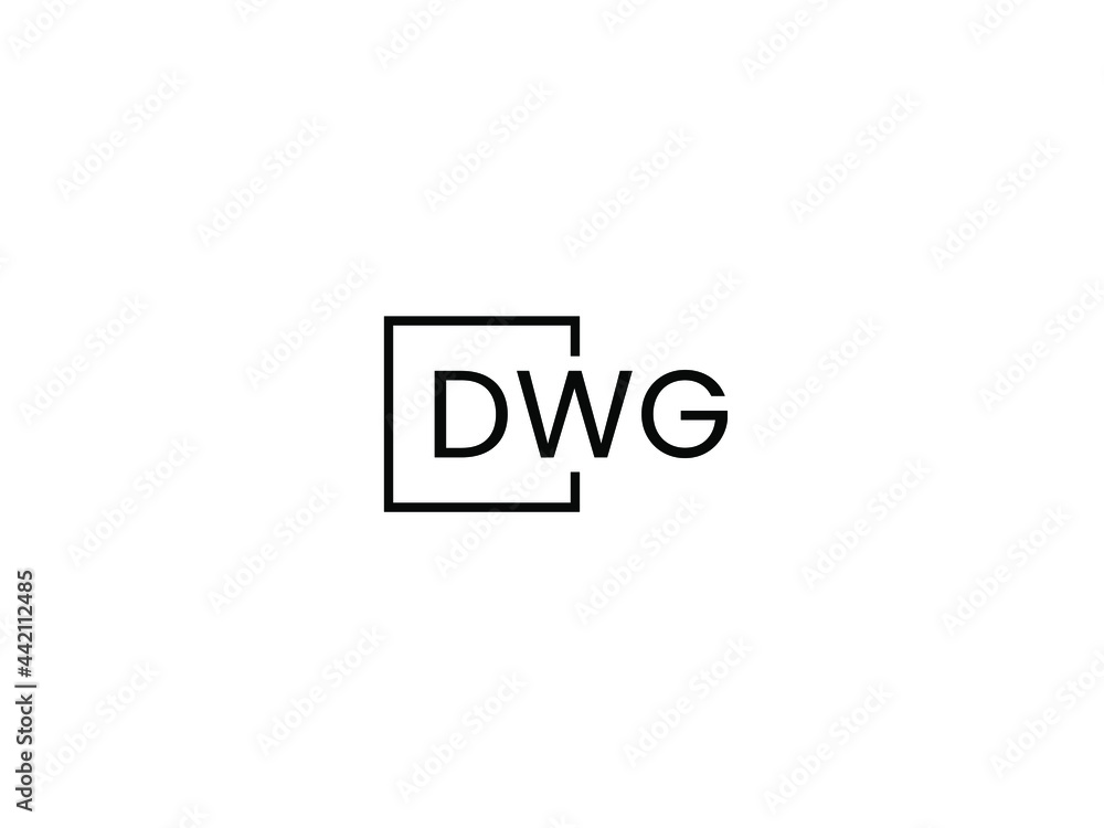 DWG Letter Initial Logo Design Vector Illustration DWG Letter Initial Logo Design Vector Illustration