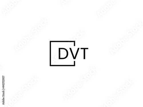 DVT Letter Initial Logo Design Vector Illustration