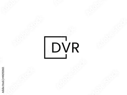 DVR Letter Initial Logo Design Vector Illustration