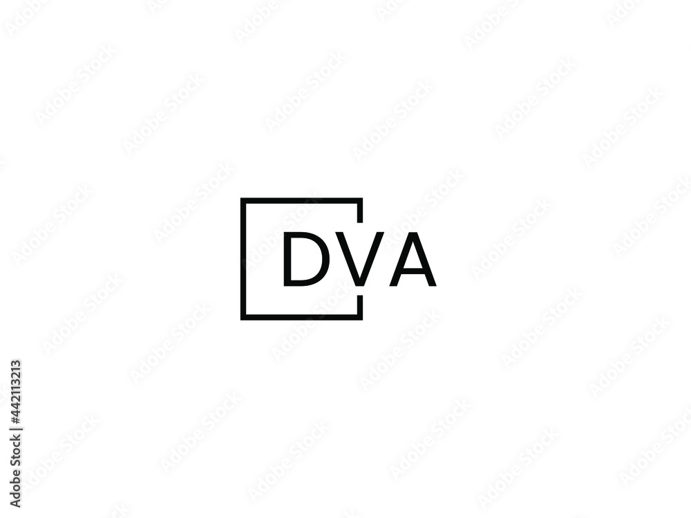 DVA letter initial logo design vector illustration DVA letter initial logo design vector illustration