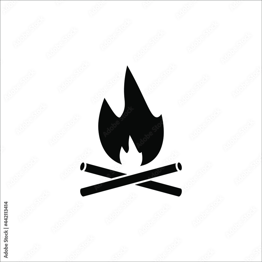Fire flame icon vector illustration design template on white background. color editable eps 10 Fire flame icon vector illustration design template on white background. color editable eps 10