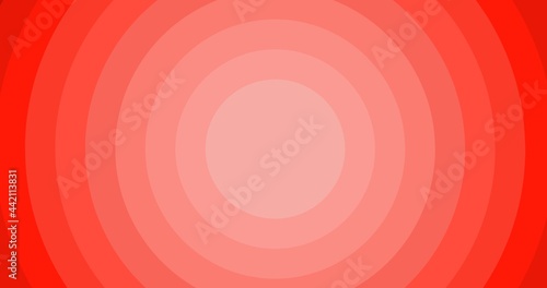 Composition of multiple red circles with copy space background