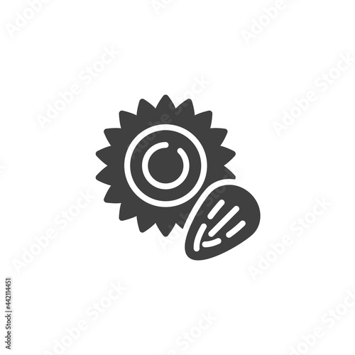 Sunflower seed vector icon