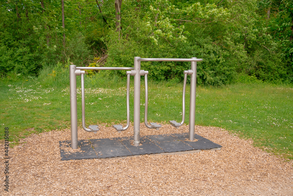 outdoor exercise equipment in the park