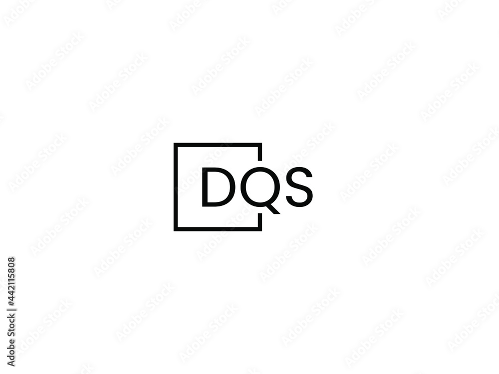 DQS letter initial logo design vector illustration DQS letter initial logo design vector illustration
