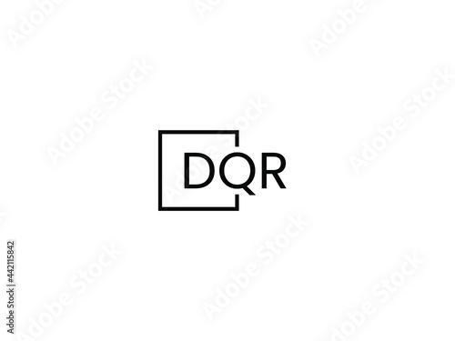 DQR letter initial logo design vector illustration